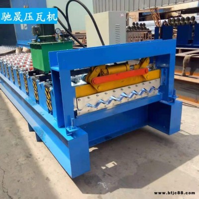 馳晟機械 780大圓弧橫掛板壓瓦機 彩板成型設(shè)備 CSJX3
