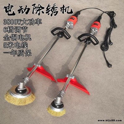 電動除銹機彩鋼瓦船用鋼絲刷工字鋼翻新鐵鋼結構拋光水泥地打磨機