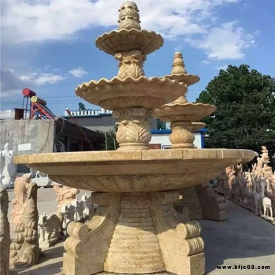 泥塑成型石雕噴泉 樸素自然石雕噴泉 無(wú)放射性材料 安豐