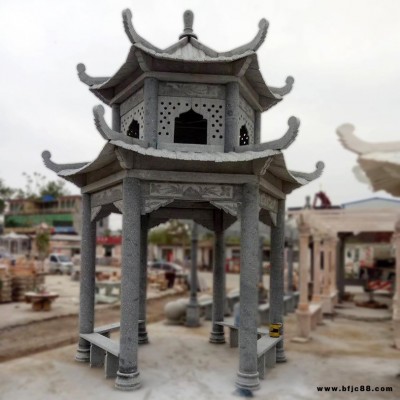 廠(chǎng)家定制石涼亭 二層石雕涼亭 安豐雕刻 園區(qū)戶(hù)外石亭子 景觀(guān)裝飾石雕涼亭