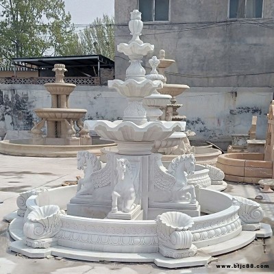 水景擺放石雕噴泉 公園綠化專用石雕噴泉 戶外園林用 安豐