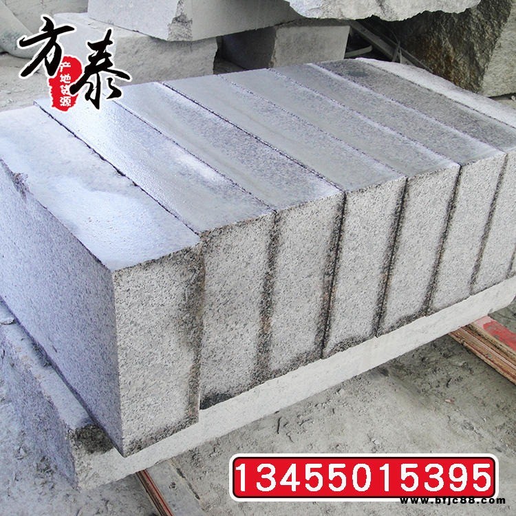 花崗巖路緣石 山東日照灰色花崗巖路緣石價格 芝麻灰路緣石