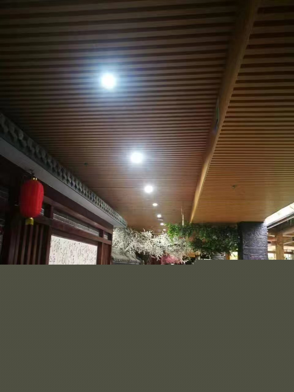 生態木墻板 150裝飾板 木紋轉印護墻板 防潮阻燃PVC木塑板 墻裙示例圖16