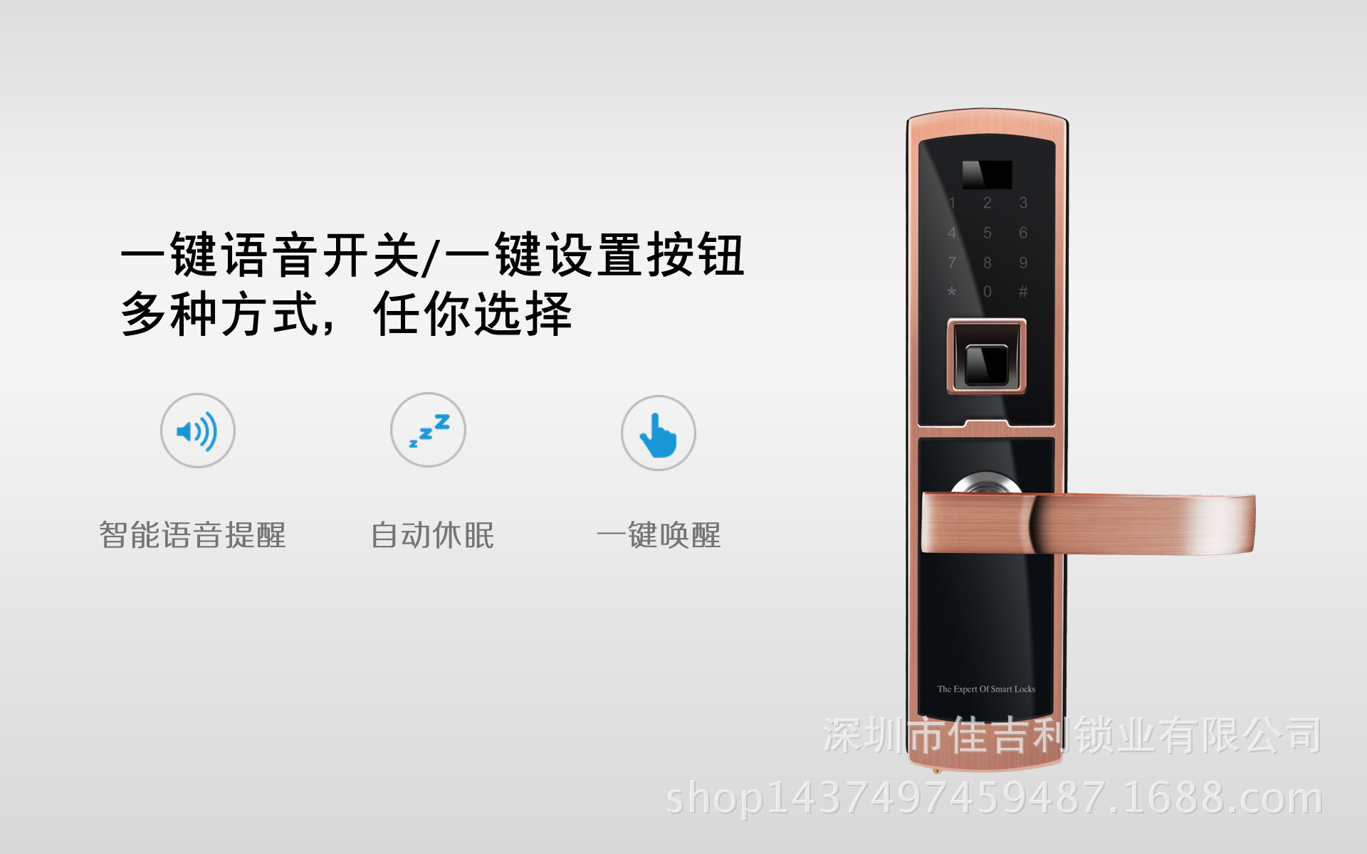 別墅家庭專用指紋鎖 廠家直銷 量大價格可面議示例圖4