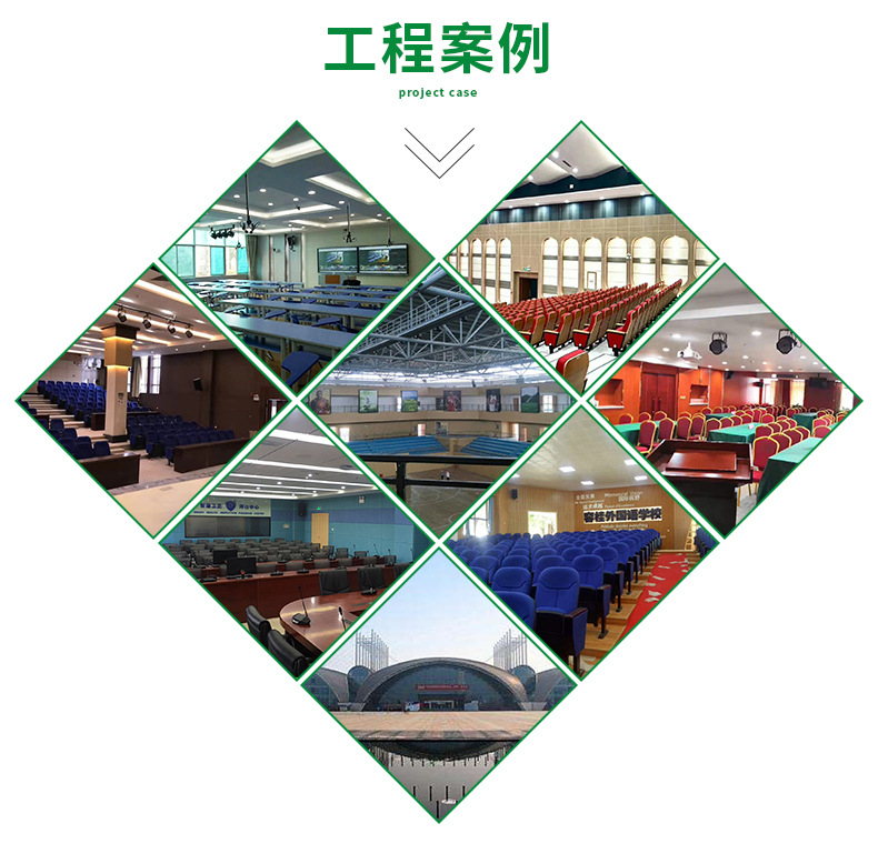 防火槽木吸音板 家庭影院KTV琴房錄音棚多功能會議廳吸音工程定制示例圖4