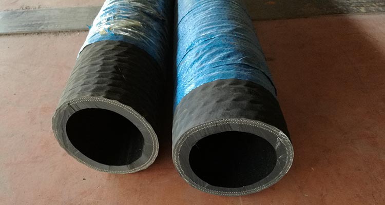 廠家直銷大口徑骨架螺旋鋼絲吸排膠管  耐磨鋼絲骨架夾布輸水膠管示例圖4