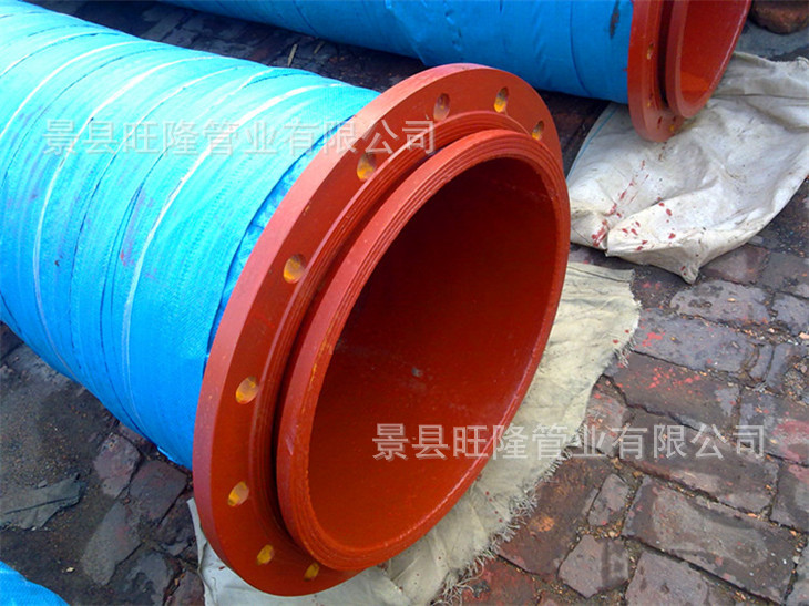 廠家直銷油田專用大口徑吸排膠管  化工廠專用吸排污水橡膠管示例圖2