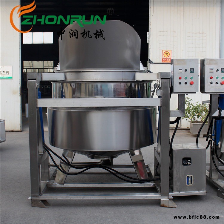 中潤自動(dòng)翻籃炒鍋 ZRCG-300L 蔬菜殺青自動(dòng)翻籃漂燙設(shè)備 油炸鹵煮自動(dòng)翻籃鍋