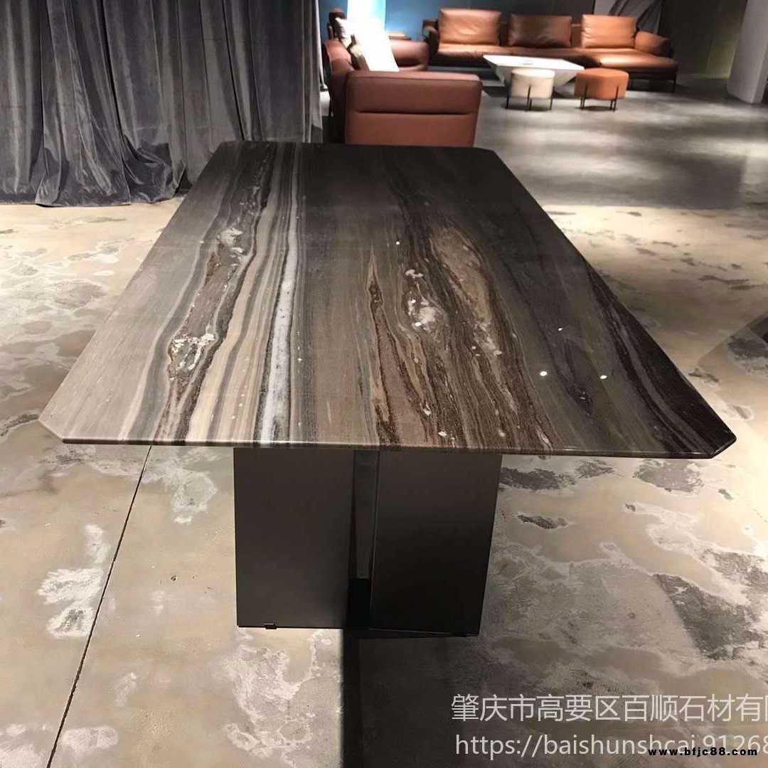 輕奢餐桌  五金餐桌 奢石餐桌 客廳餐桌 現(xiàn)代家具  天然大理石餐桌