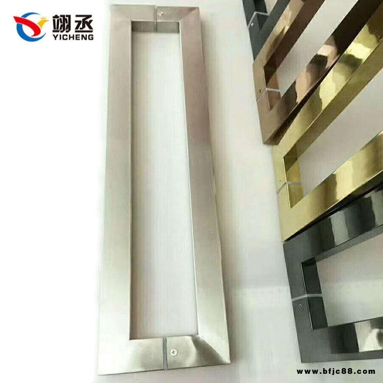 不銹鋼方管拉手.黑鈦金/鈦金/玫瑰金/烤漆/木門拉手.大玻璃門拉手