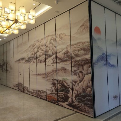 酒泉市宴會廳移動隔斷宴會廳隔斷屏風隔斷盛景隔斷廠家