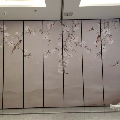 白銀市飯店隔音屏風(fēng)酒店活動(dòng)隔斷宴會(huì)廳專用隔斷盛景隔斷廠家