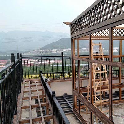 公園景觀鋼材金屬面木紋漆-貴港木紋漆-鴻山藝術涂料(查看)