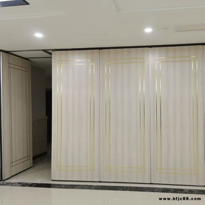 河北廠家定制實木移動屏風隔斷 酒店吊軌活動屏風隔斷門65型可折疊瑞兆新概念活動隔音墻