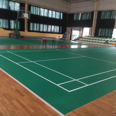 廣西梧州長洲室內塑膠地板效果圖地膠地墊球館PVC