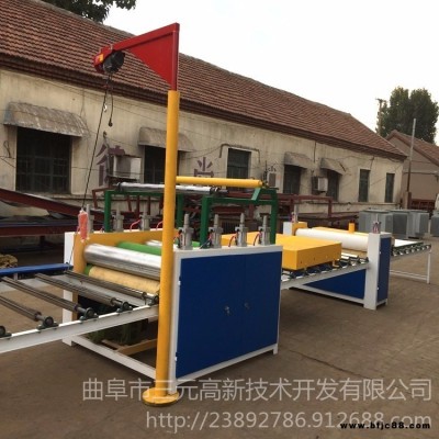 山東三元機械1320型裝飾片材中纖板貼合機 石膏板貼面機