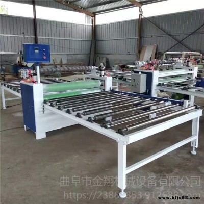 鋁箔覆膜機(jī) 刨花板pvc貼面機(jī) 金翔全自動(dòng)高光pur貼面機(jī)