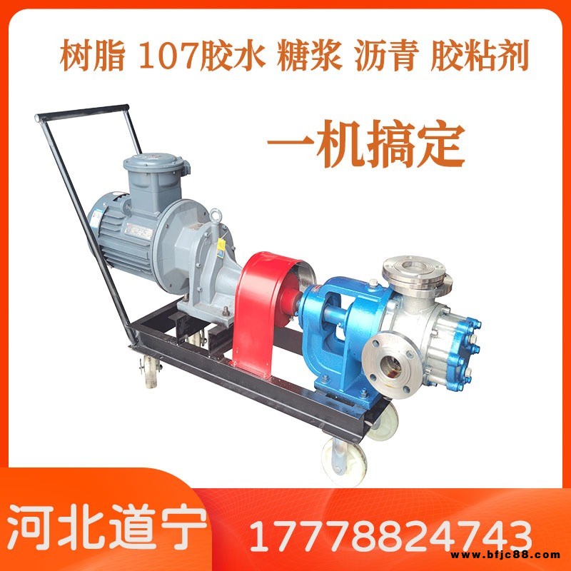 道寧NYP系列高粘度轉(zhuǎn)子泵內(nèi)嚙合泵多種材質(zhì)可選可帶保溫可輸送瀝青、白乳膠、樹脂、油漆、重油、原油、石蠟等類似介質(zhì)
