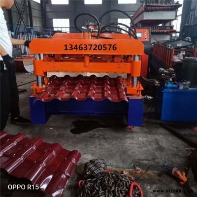 全自動仿樹脂瓦壓瓦機(jī) 800仿樹脂琉璃瓦機(jī) 一機(jī)三用仿樹脂瓦機(jī) 彩鋼壓瓦機(jī)設(shè)備