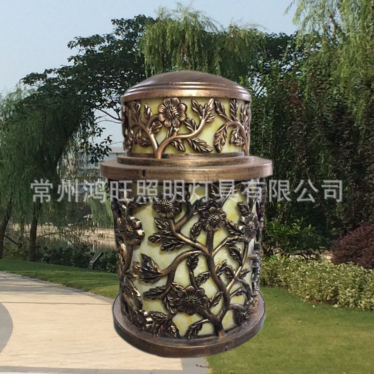 小區別墅戶外LED仿云石柱頭燈 門柱燈 墻柱燈 太陽能柱頭燈 壁燈示例圖131