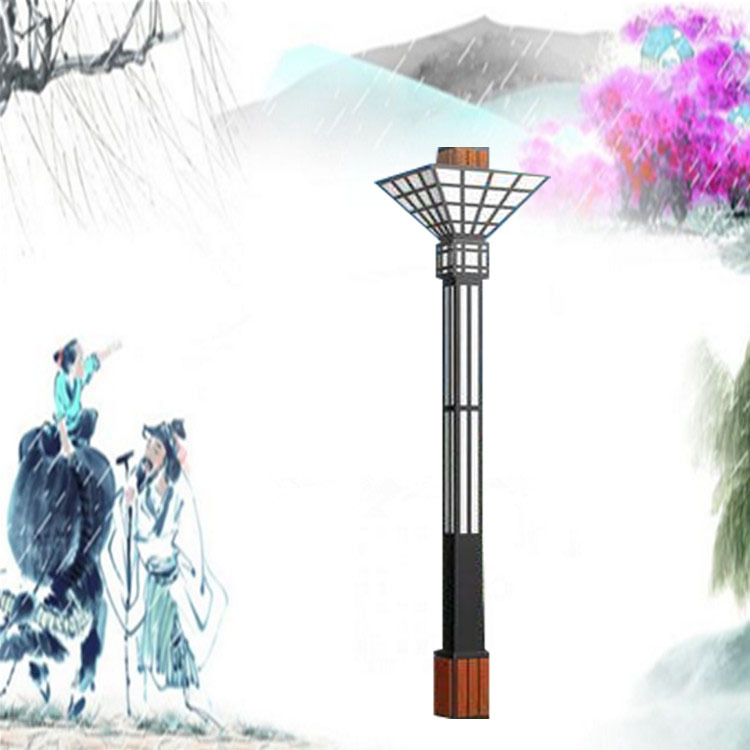 精美方形景觀燈高桿燈LED庭院燈花園燈草坪燈公園廣場路燈中桿燈示例圖130