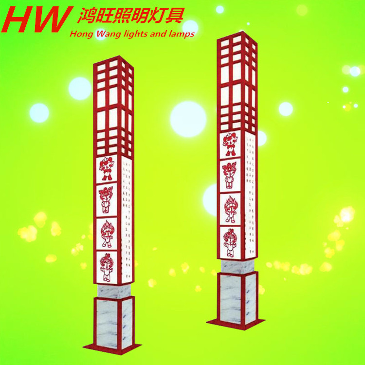 精美方形景觀燈高桿燈LED庭院燈花園燈草坪燈公園廣場路燈中桿燈示例圖125