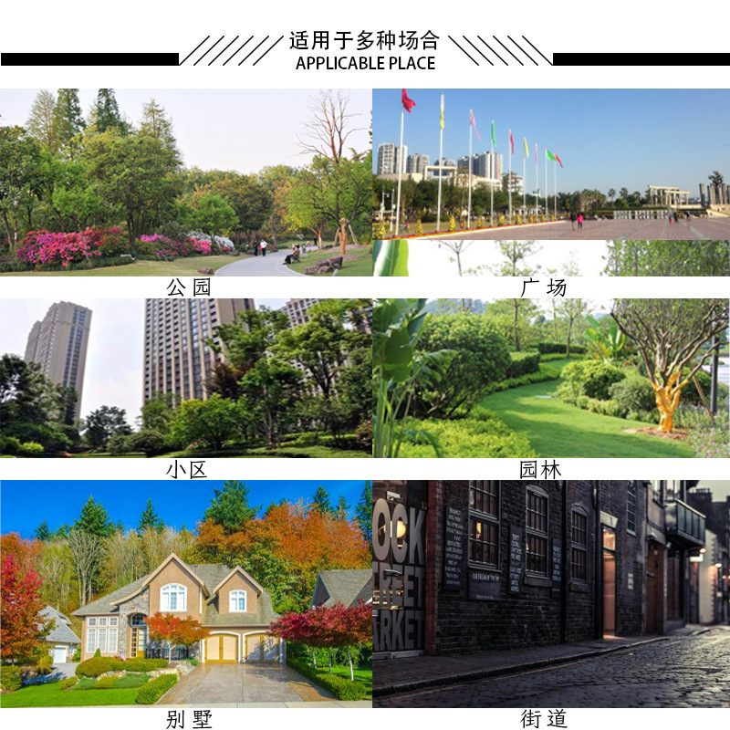 LED戶外多造型多場景室外園林公園古典亮化工程造型景觀燈定制示例圖7