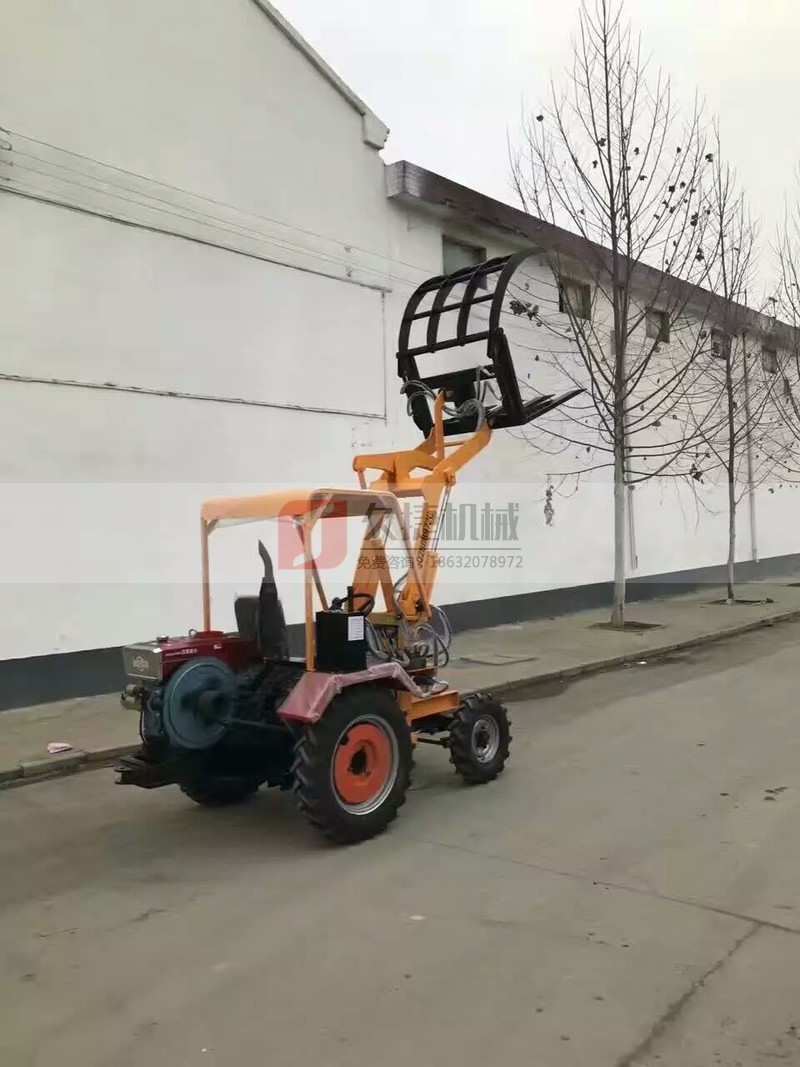 裝載機鏟車20全新 小型多功能抓草工地用駕駛室四驅小鏟車裝載機示例圖3