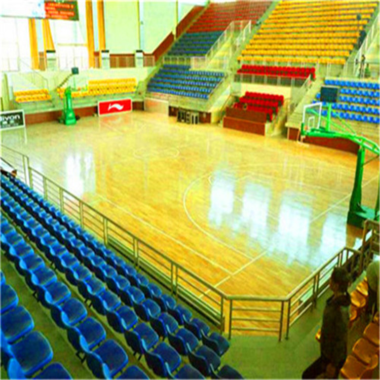 鑫德供應 錫林郭勒盟 學校體育館木地板 雙龍骨運動地板 報價