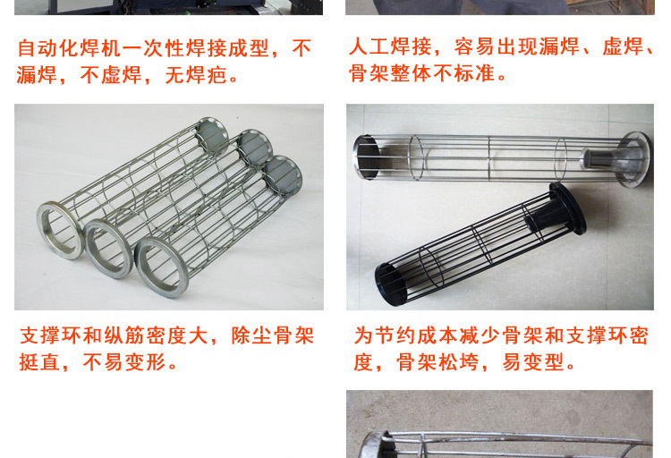 除塵器布袋骨架鍍鋅口底文氏管噴塑有機(jī)硅除塵器配件 廠家直銷示例圖5