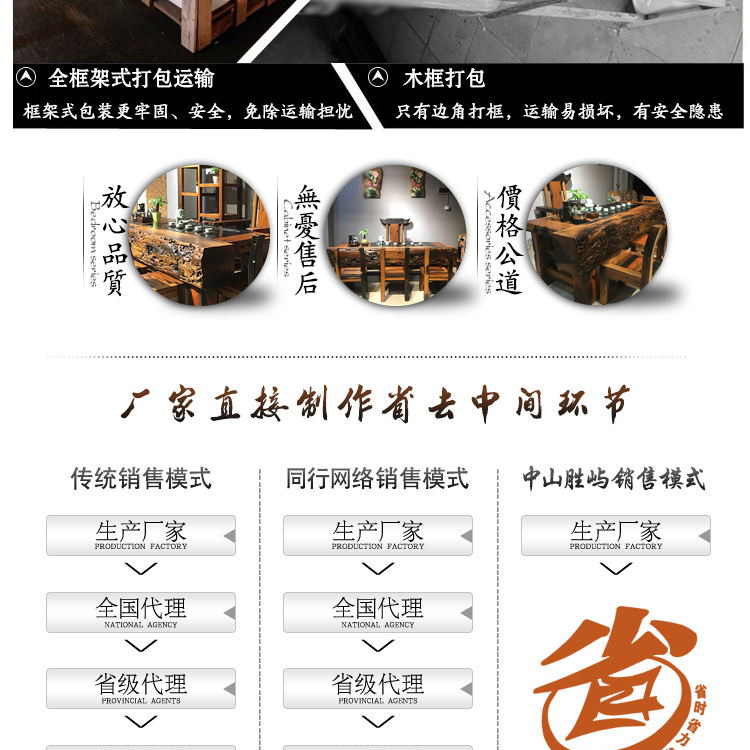 老船木流水茶臺實木茶桌原木茶幾功夫泡茶臺原生態家具廠家直銷示例圖21