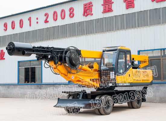吉林輪式360旋挖鉆機(jī)_ 旋挖機(jī)_小型旋挖鉆機(jī)_打樁機(jī)--山東鼎力示例圖2