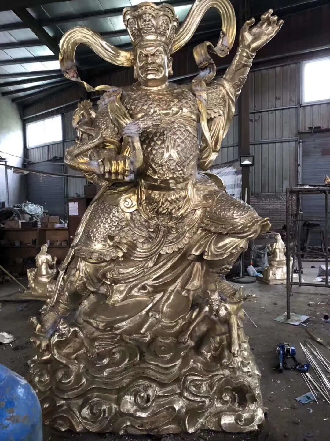 四大天王神像 本廠專業(yè)鑄造樹脂四大天王佛像 道觀四大天王神像 樹脂四大天王佛像