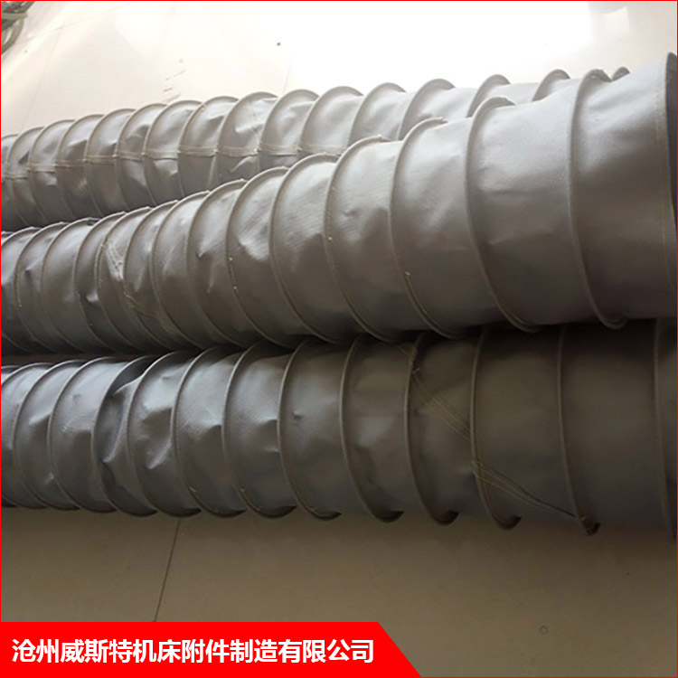 防火軟連接 風管金屬軟連接 威斯特 防火耐高溫通風伸縮式風管 支持定做