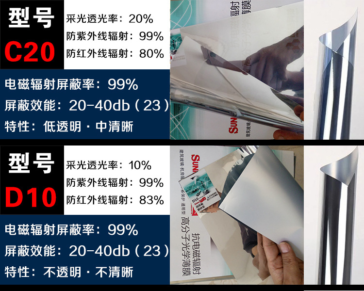 金華機(jī)房防輻射膜 機(jī)柜防輻射玻璃隔斷膜 辦公室電腦防輻射膜示例圖7