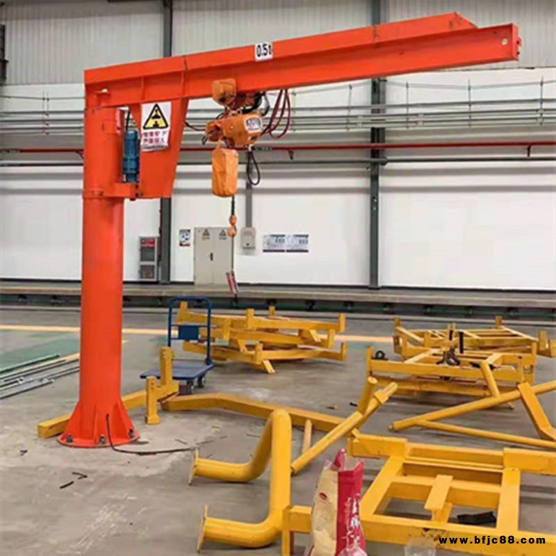 小型定柱懸臂吊  電動柱式旋臂吊 小型旋轉吊機 創新廠家直銷
