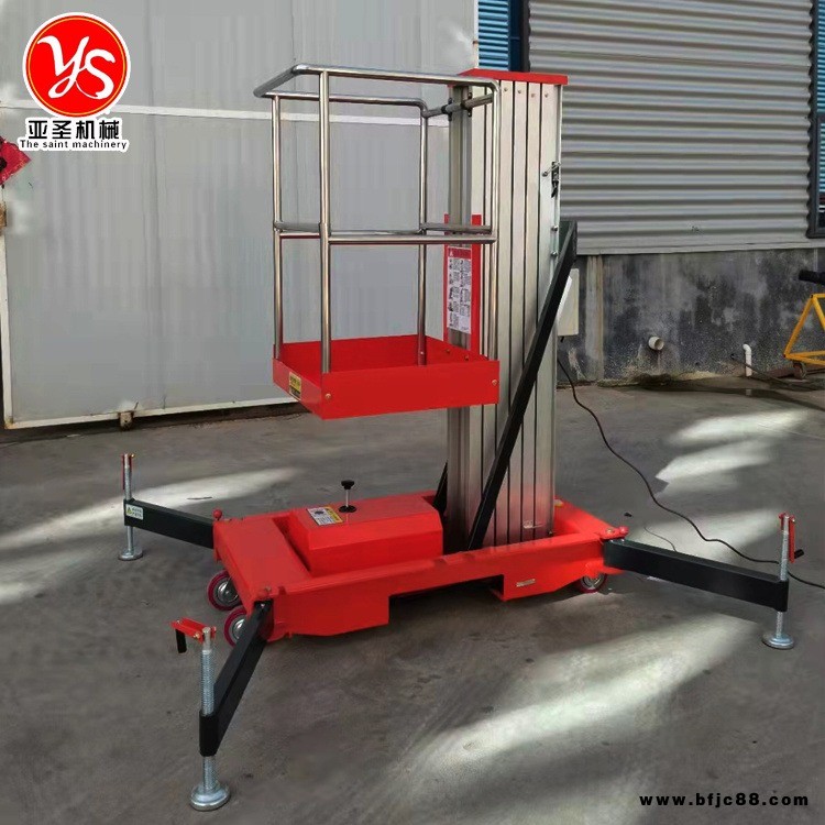 單柱鋁合金升降機(jī) 雙柱鋁合金升降臺(tái) 電動(dòng)液壓鋁合金升降梯 亞圣SJYL-10