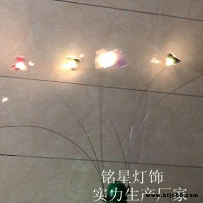 專業(yè)燈光設(shè)計(jì)銘星專業(yè)戶外草坪燈定制 LED防水七彩蝴蝶 商業(yè)慶典戶外燈光裝飾 搖擺星星燈裝飾 夜空引路景觀燈