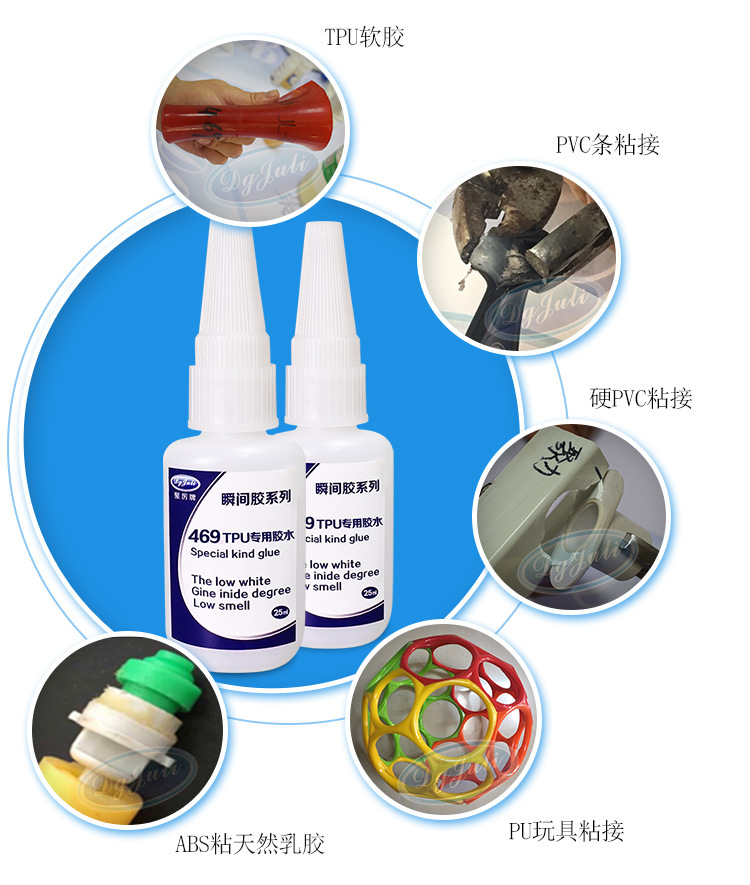 PVC塑料瞬間膠水 PVC專用強力快干膠 透明不發白PVC粘接快干膠水示例圖21